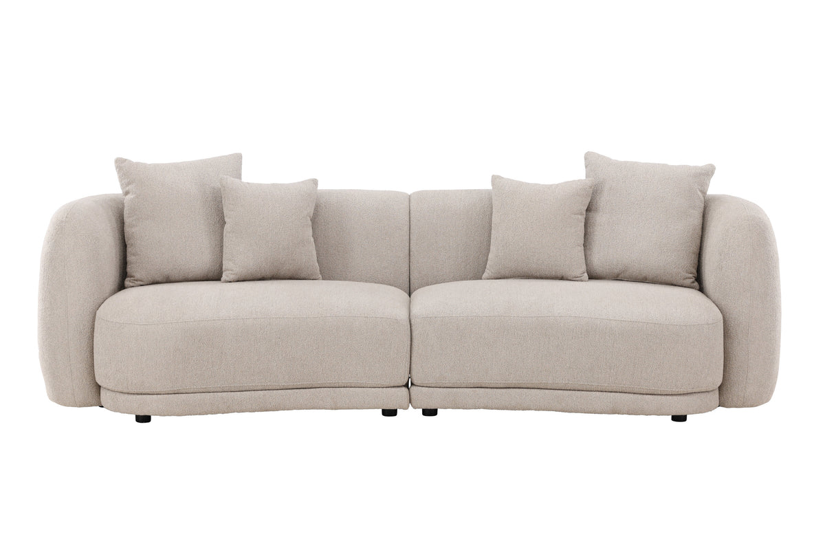 Cielo tresitssoffa beige bouclé