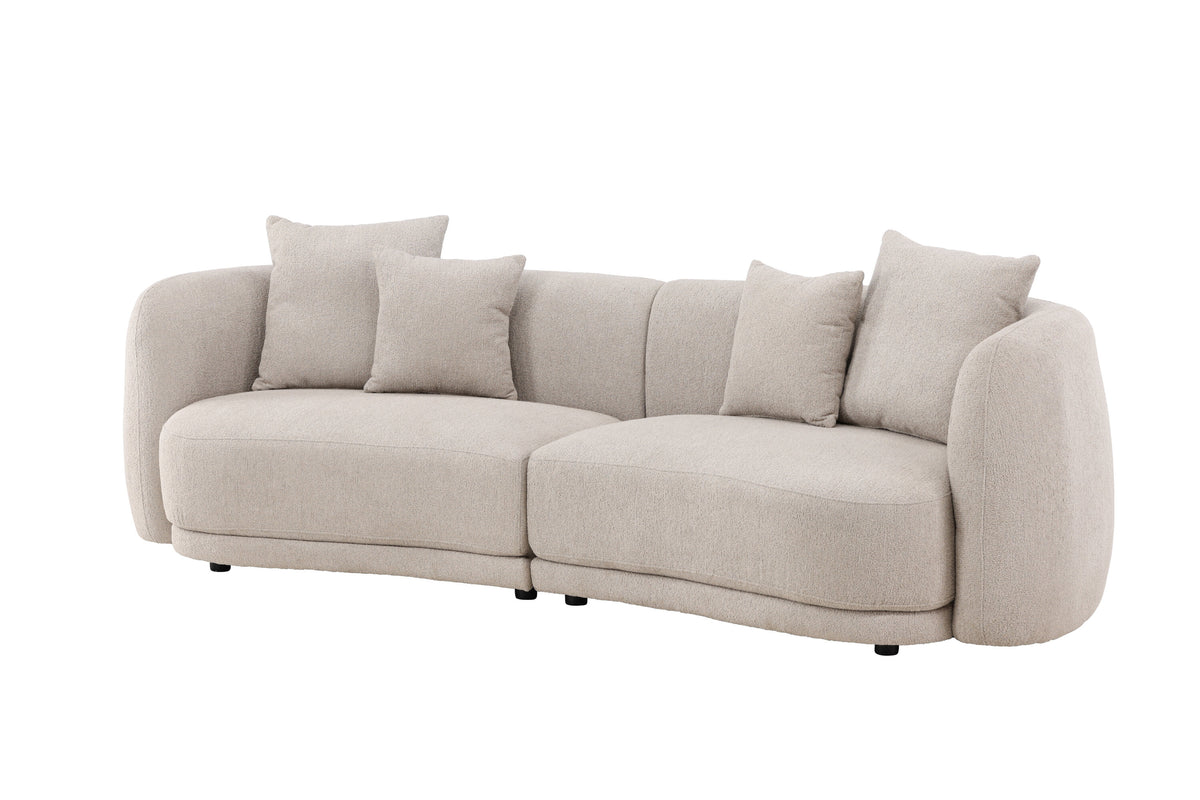 Cielo tresitssoffa beige bouclé