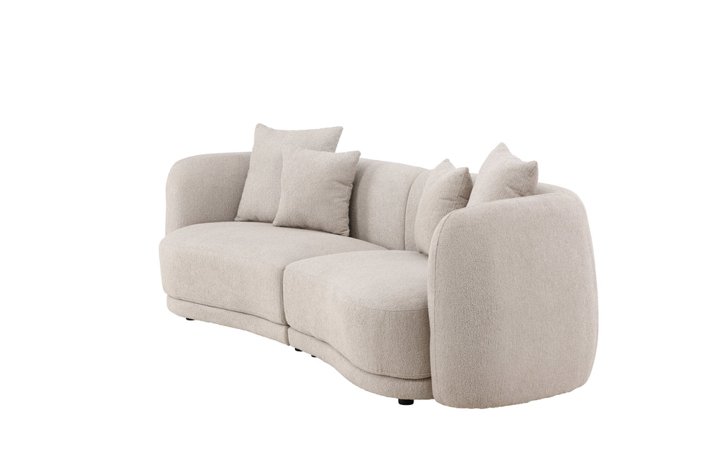 Cielo tresitssoffa beige bouclé