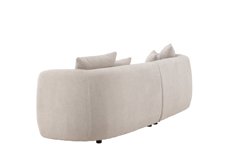 Cielo tresitssoffa beige bouclé