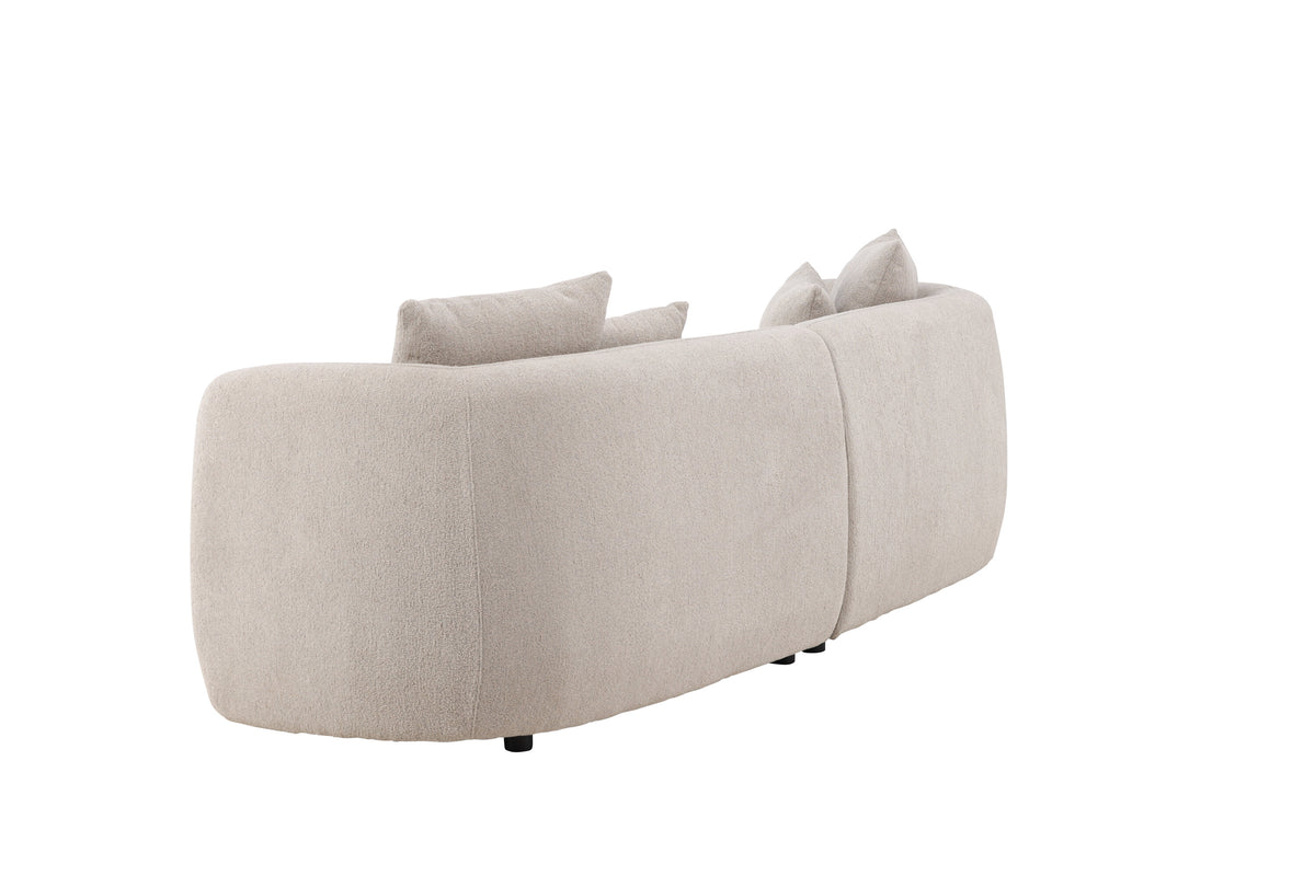 Cielo tresitssoffa beige bouclé