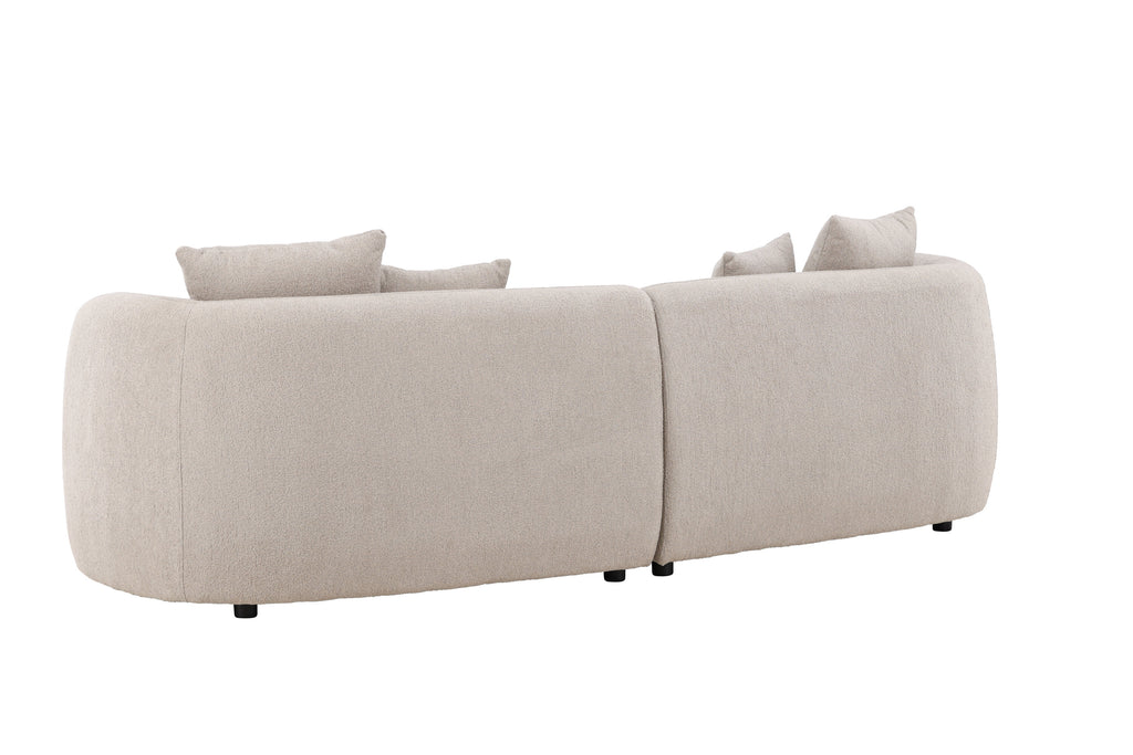 Cielo tresitssoffa beige bouclé