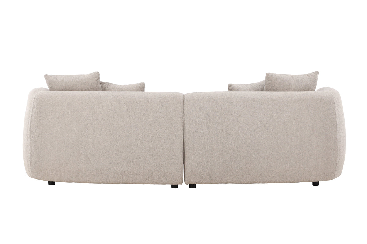 Cielo tresitssoffa beige bouclé