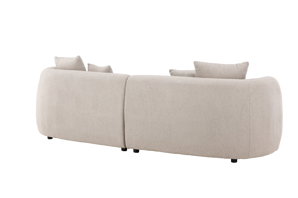 Cielo tresitssoffa beige bouclé