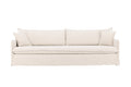 Nova 4-sitssoffa beige tyg med linnestruktur