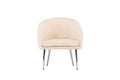 Wanda fåtölj beige fuskpäls