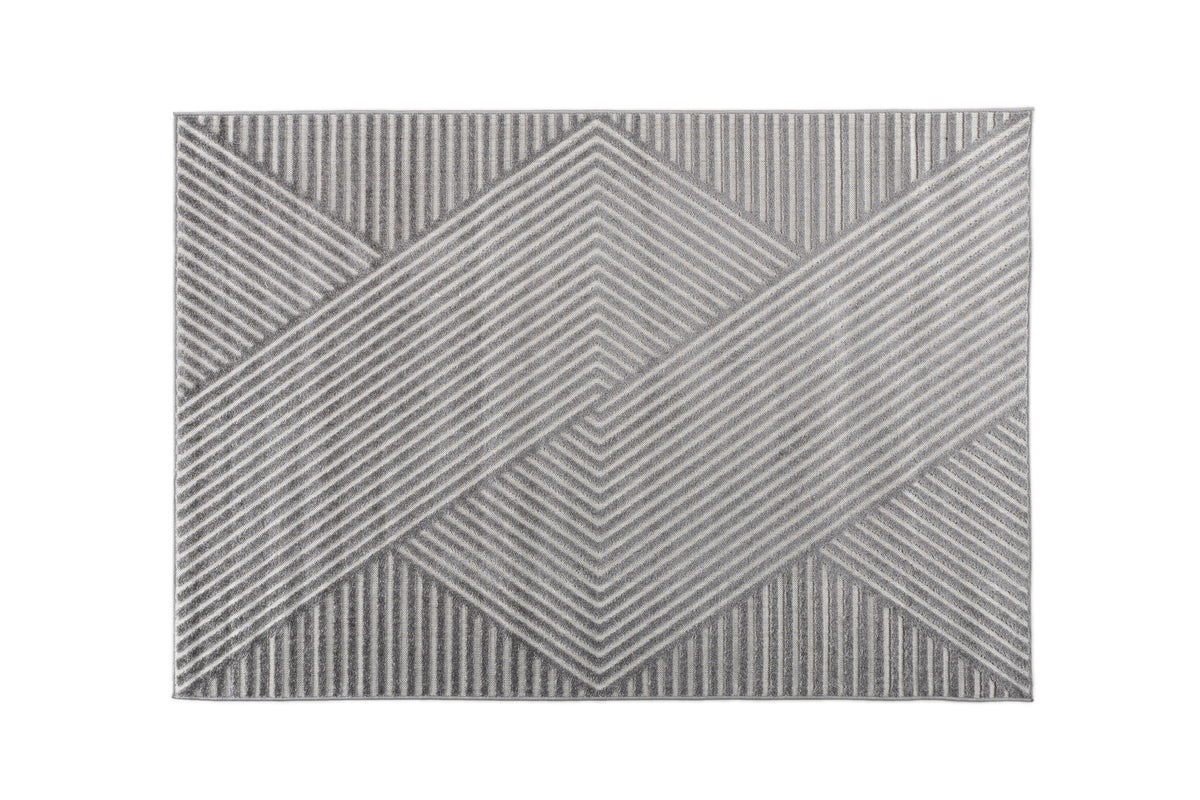 Aron Solar vardagsrumsmatta 230x160 cm grå