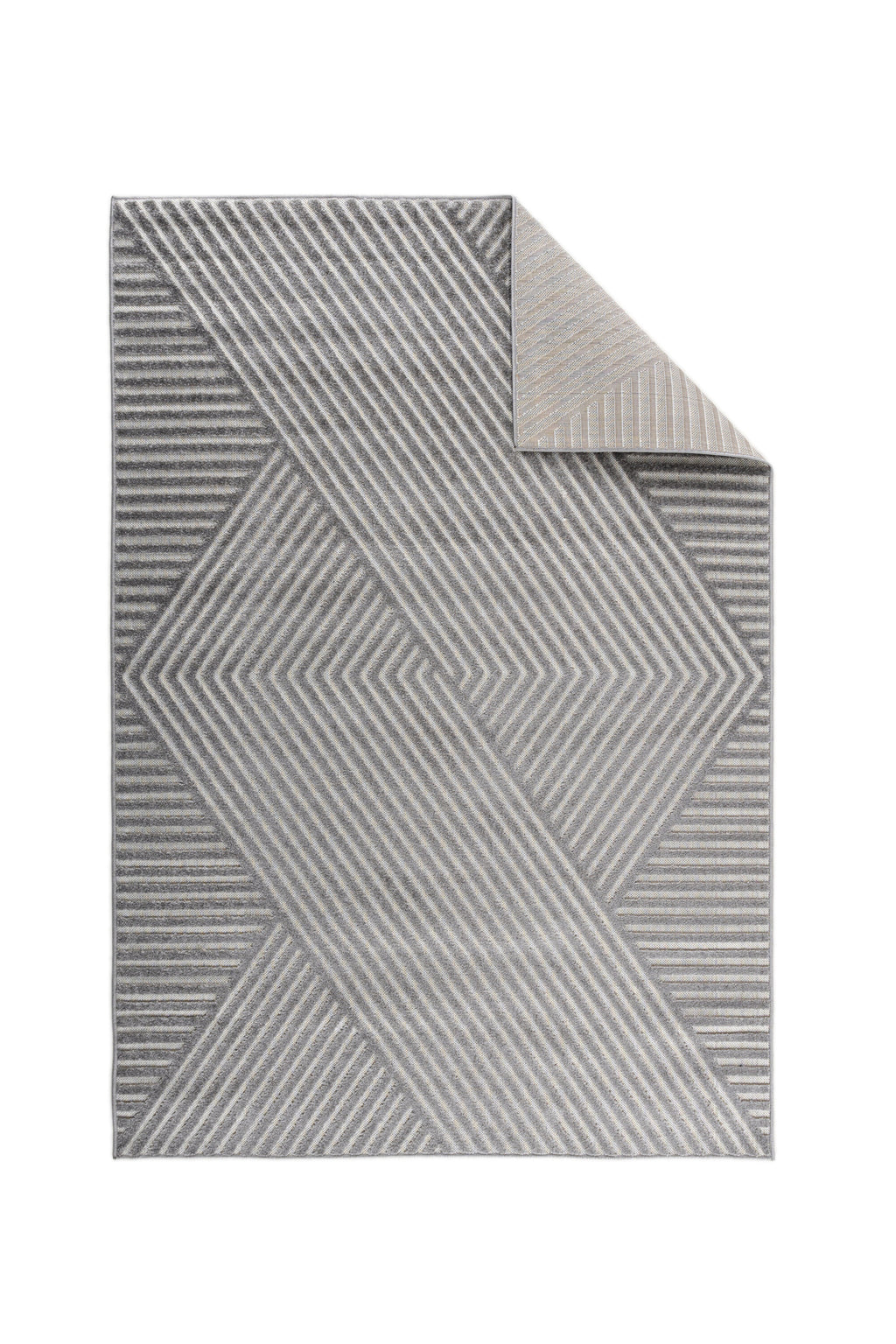 Aron Solar vardagsrumsmatta 230x160 cm grå
