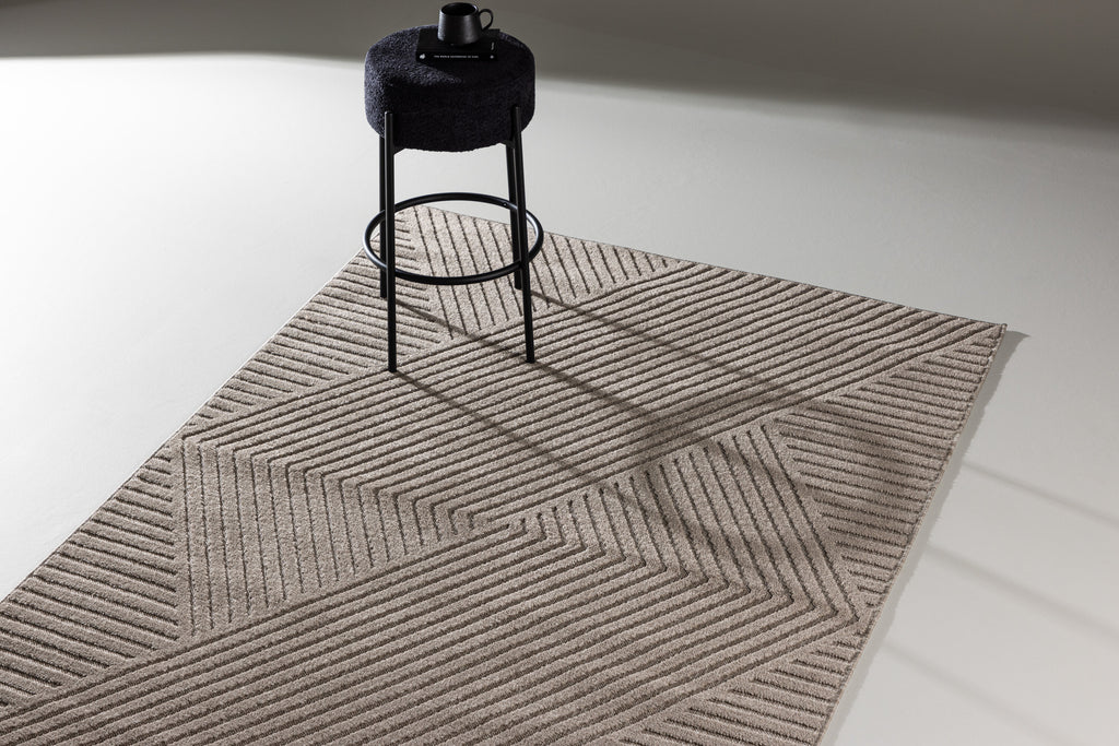 Aron Solar vardagsrumsmatta 340x240 cm brun