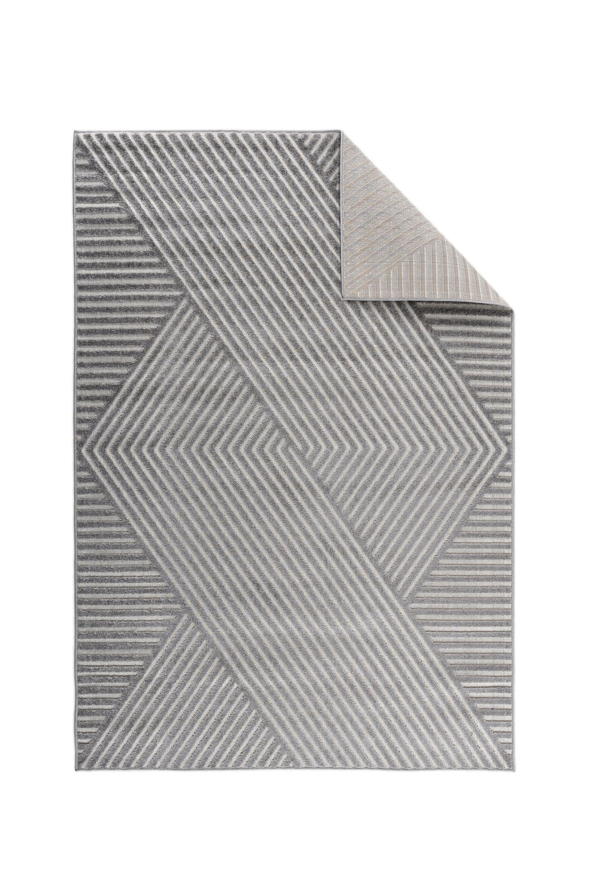 Aron Solar vardagsrumsmatta 340x240 cm grå