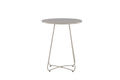 Bacong runt cafébord Ø60 cm beige stål