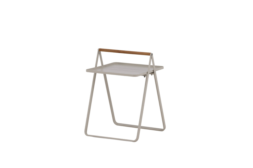 Clarin sidobord 40x45x50 cm beige stål