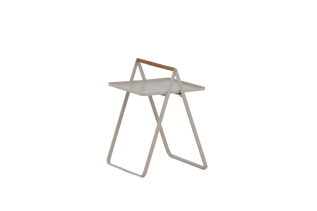 Clarin sidobord 40x45x50 cm beige stål