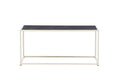 Siaton rektangulärt soffbord 60x110 cm beige stål