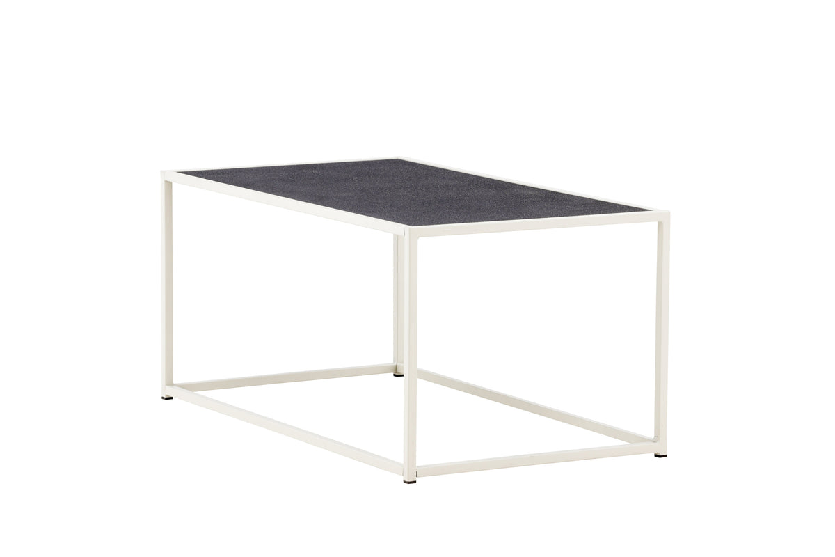 Siaton rektangulärt soffbord 60x110 cm beige stål