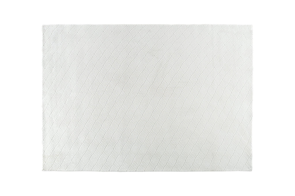 Todd vardagsrumsmatta 200x290 cm vit polyester