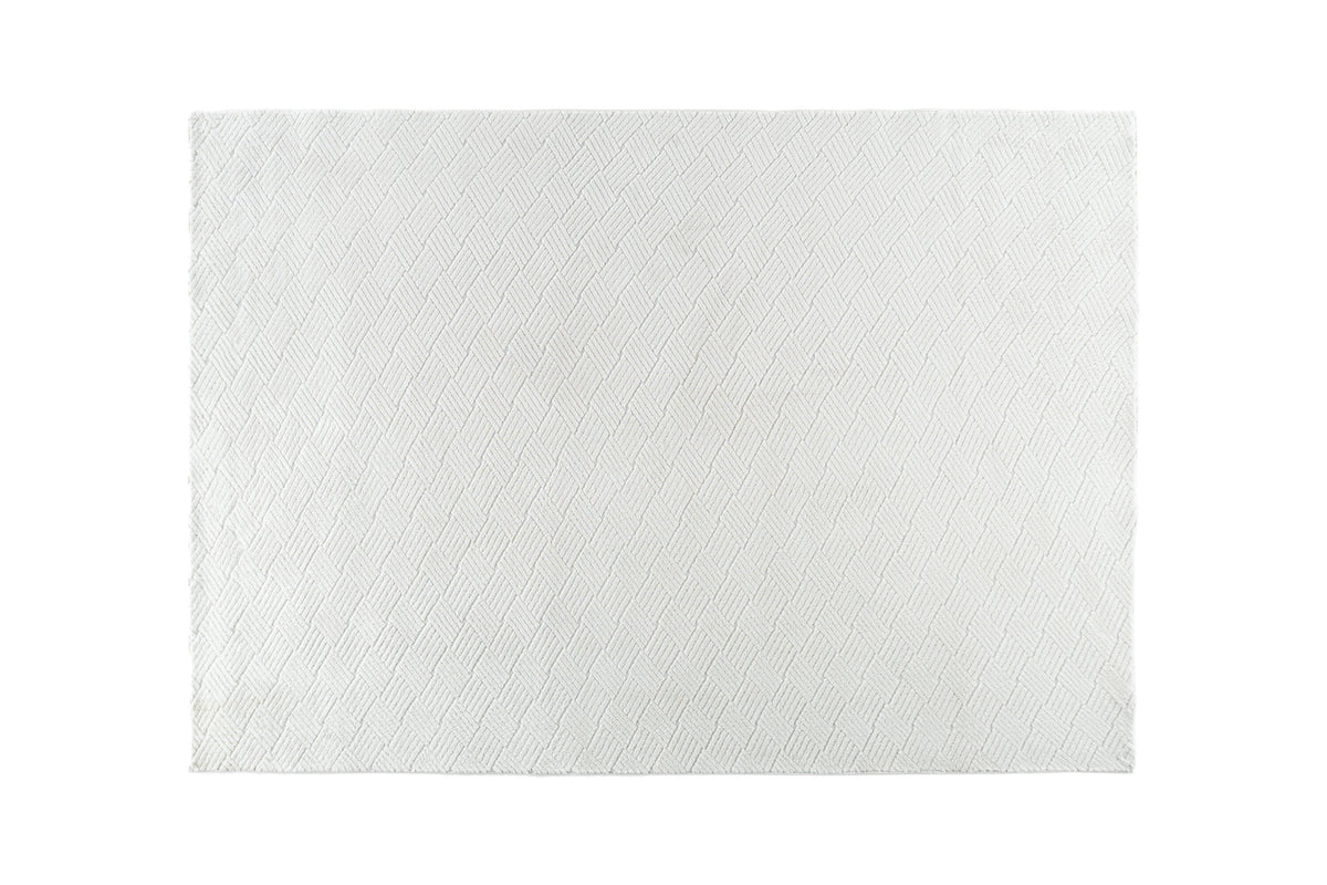 Todd vardagsrumsmatta 200x290 cm vit polyester