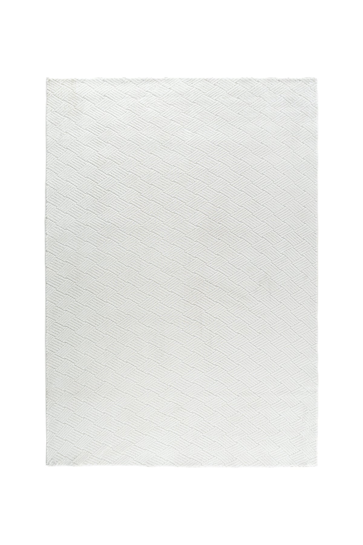 Todd vardagsrumsmatta 160x230 cm vit polyester