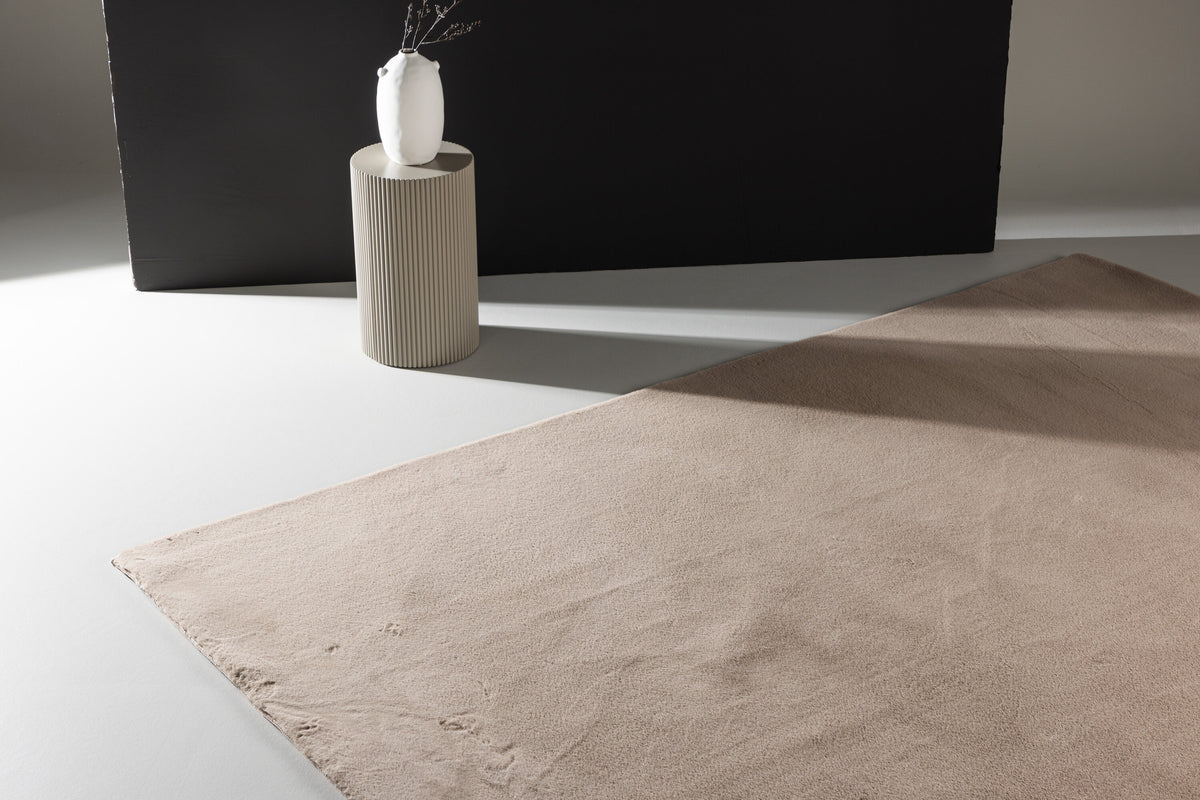 Leni rektangulär matta 170x240 cm beige