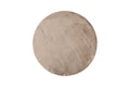 Leni rund matta Ø200 cm beige polyester och bomull
