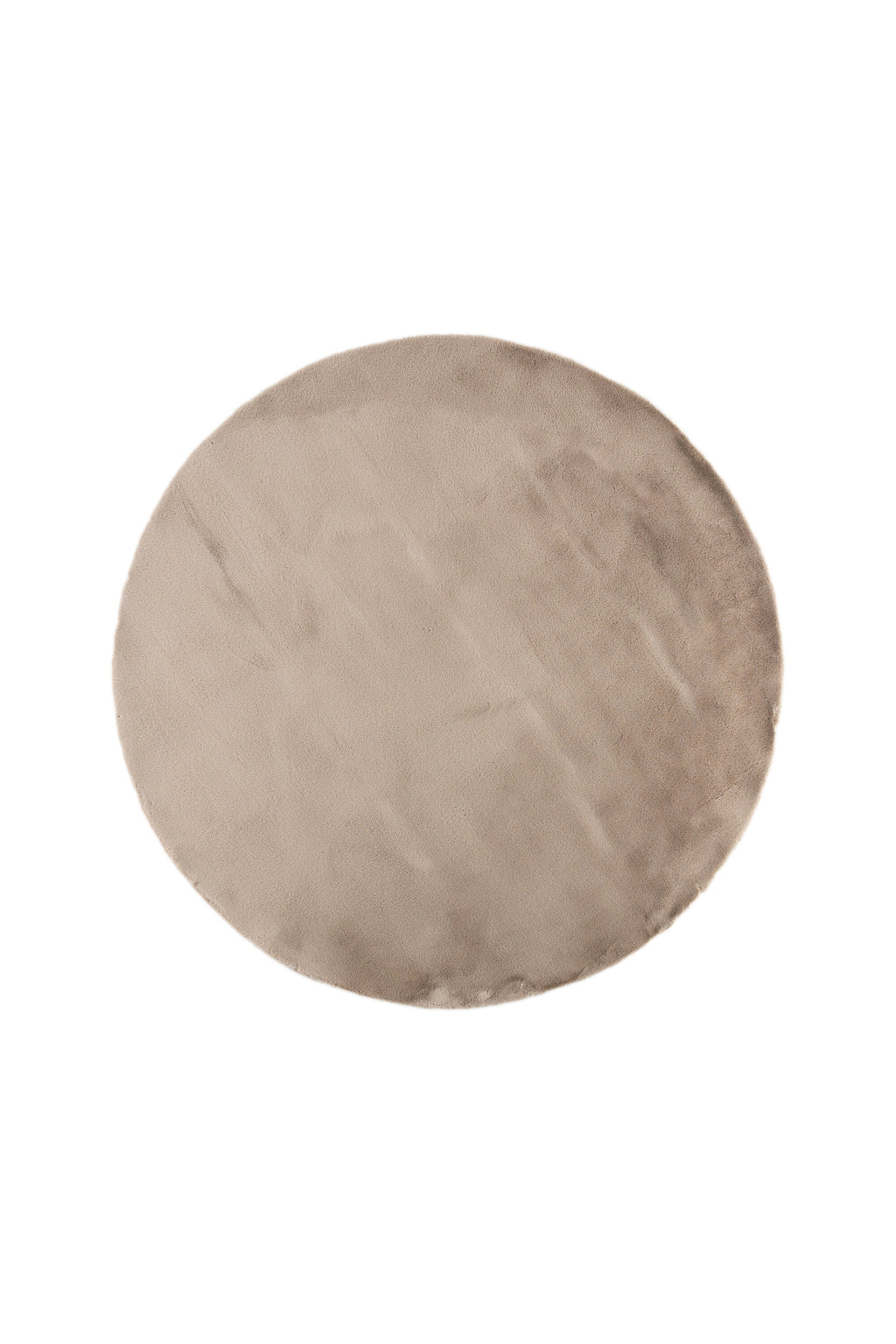 Leni rund matta Ø200 cm beige polyester och bomull