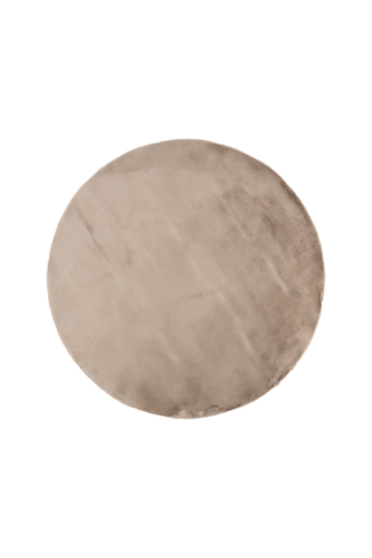 Leni rund matta Ø200 cm beige polyester och bomull
