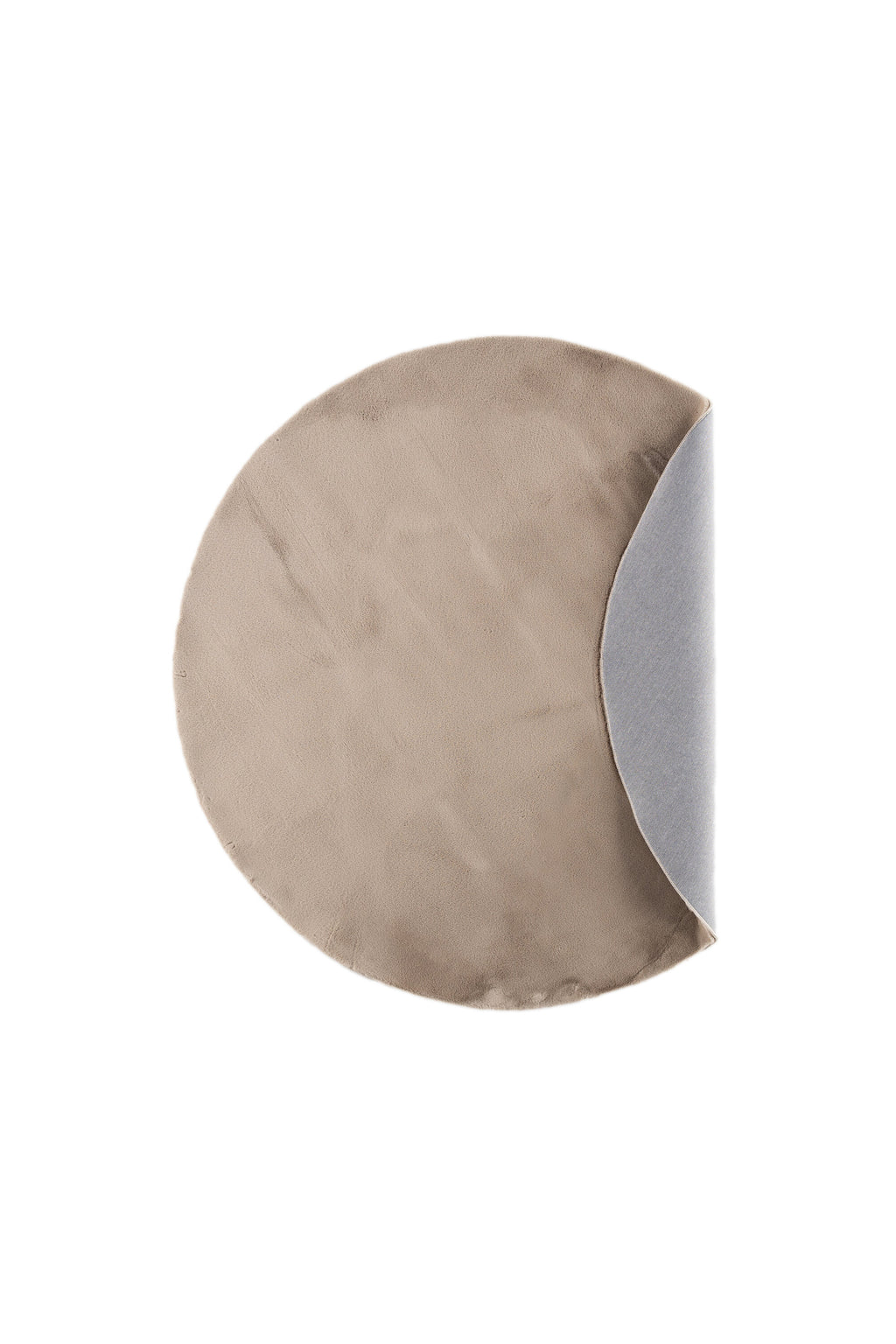 Leni rund matta Ø200 cm beige polyester och bomull
