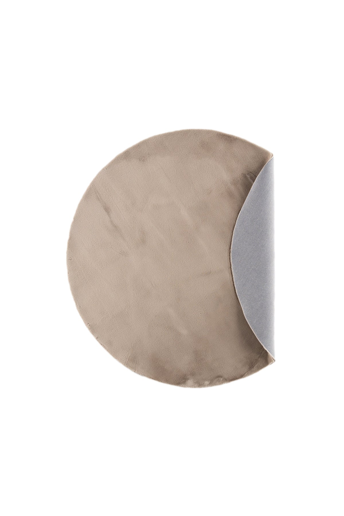 Leni rund matta Ø200 cm beige polyester och bomull