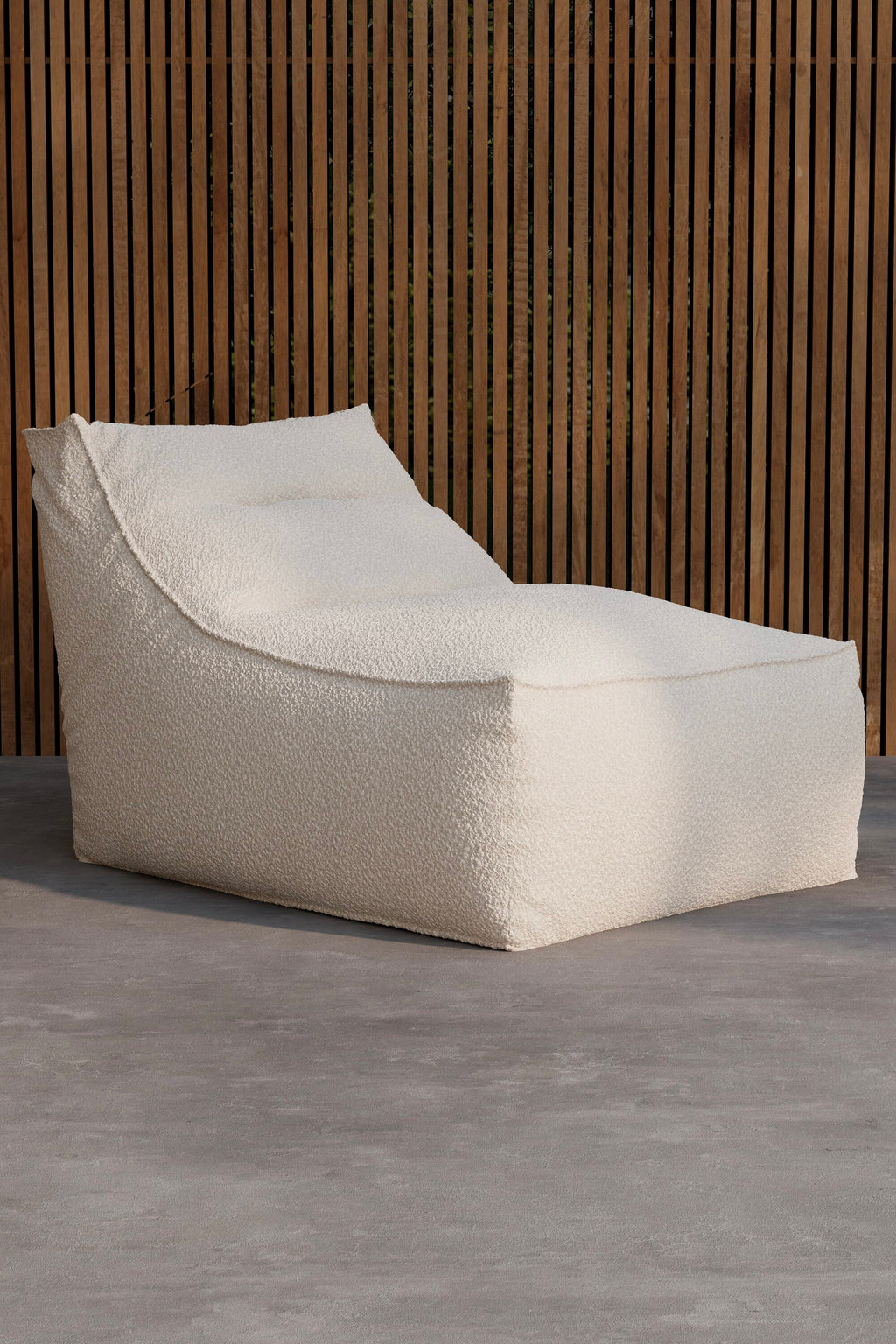 Redang sittsäck 118x94x83 cm vit bouclé
