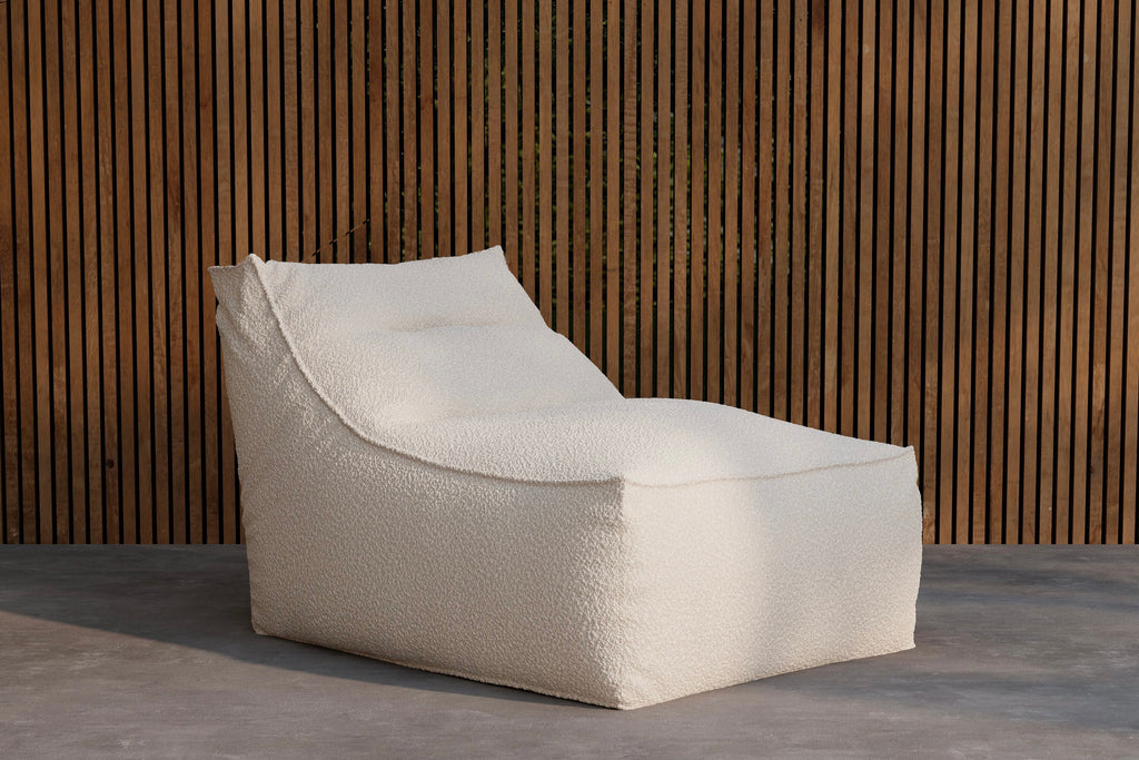 Redang sittsäck 118x94x83 cm vit bouclé
