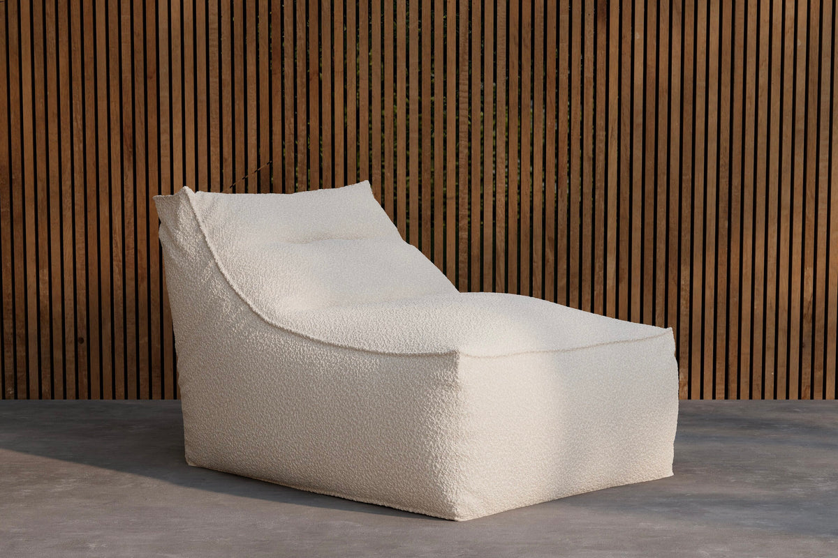 Redang sittsäck 118x94x83 cm vit bouclé