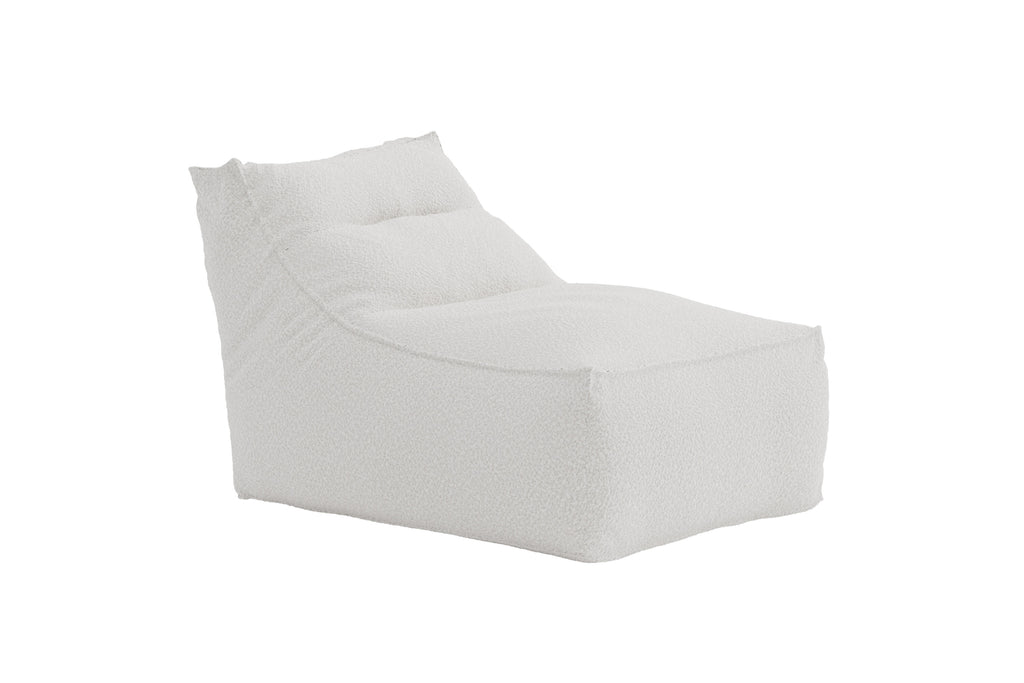 Redang sittsäck 118x94x83 cm vit bouclé