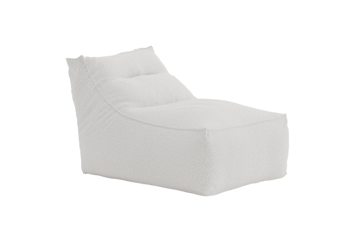 Redang sittsäck 118x94x83 cm vit bouclé