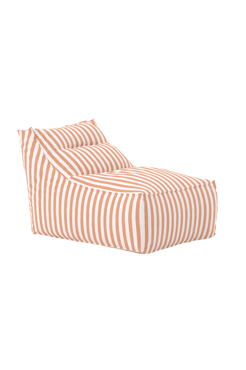 Redang sittsäck 118x94x83 cm vit- och persikofärgat randig