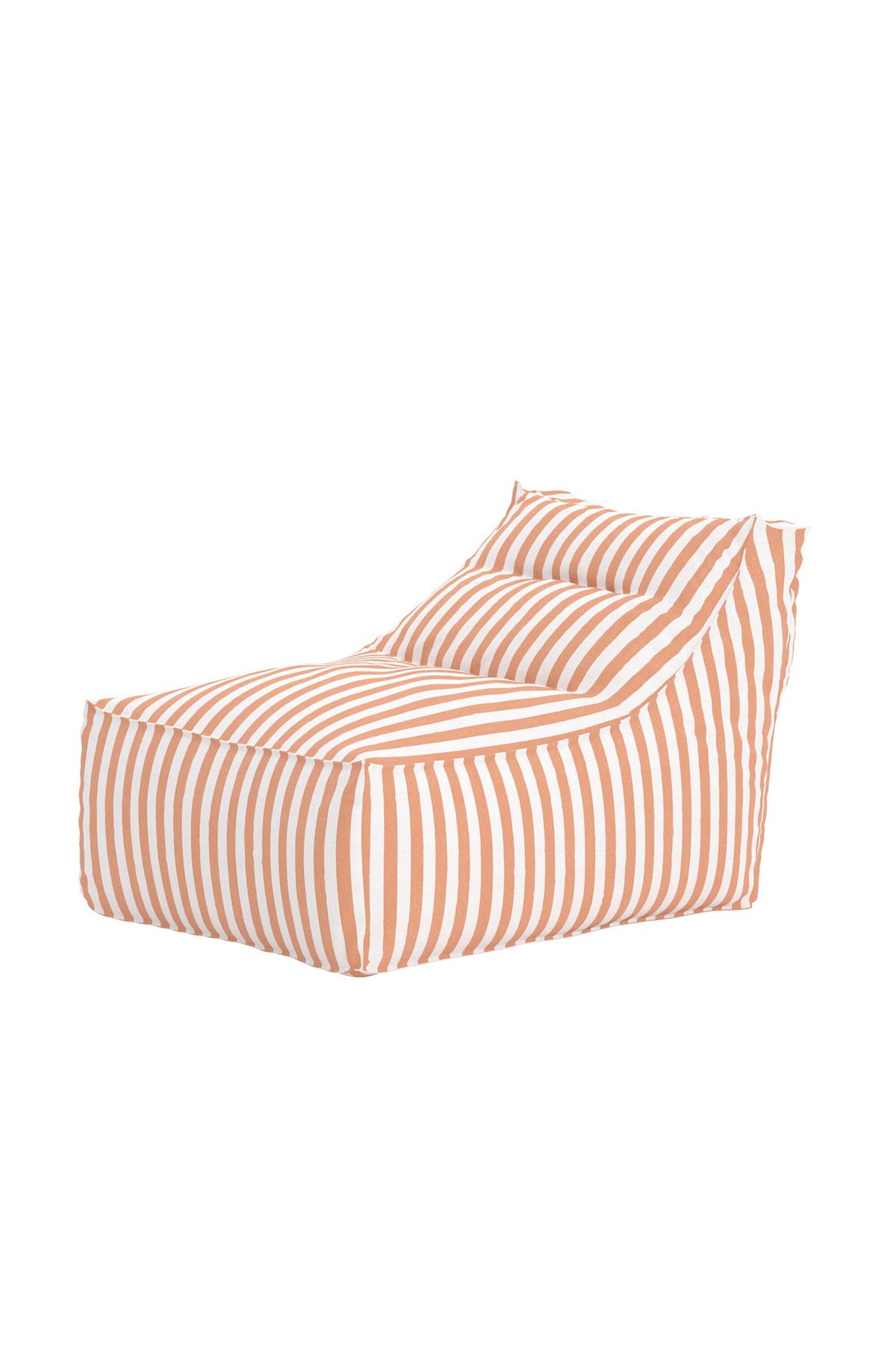 Redang sittsäck 118x94x83 cm vit- och persikofärgat randig
