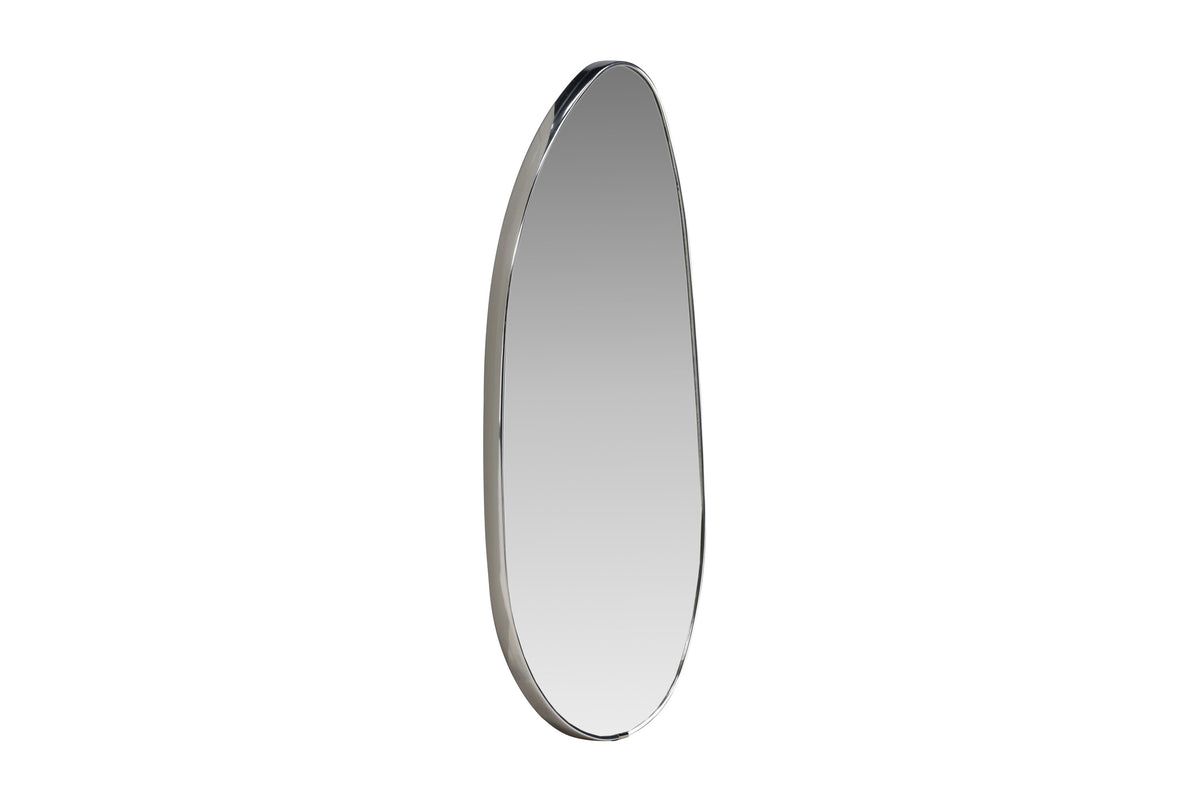 Borgholm spegel 55x30 cm silverfärgad aluminiumram och klart glas