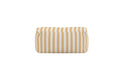 Redang fotpall 75x40x33 cm vit- och gulrandigt tyg