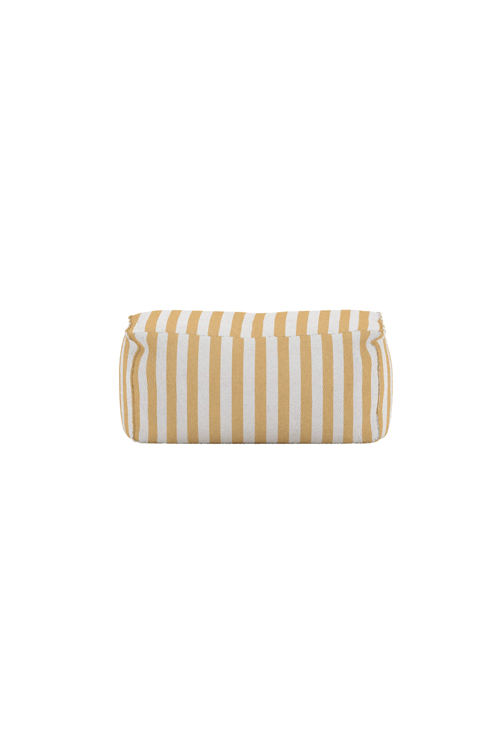 Redang fotpall 75x40x33 cm vit- och gulrandigt tyg