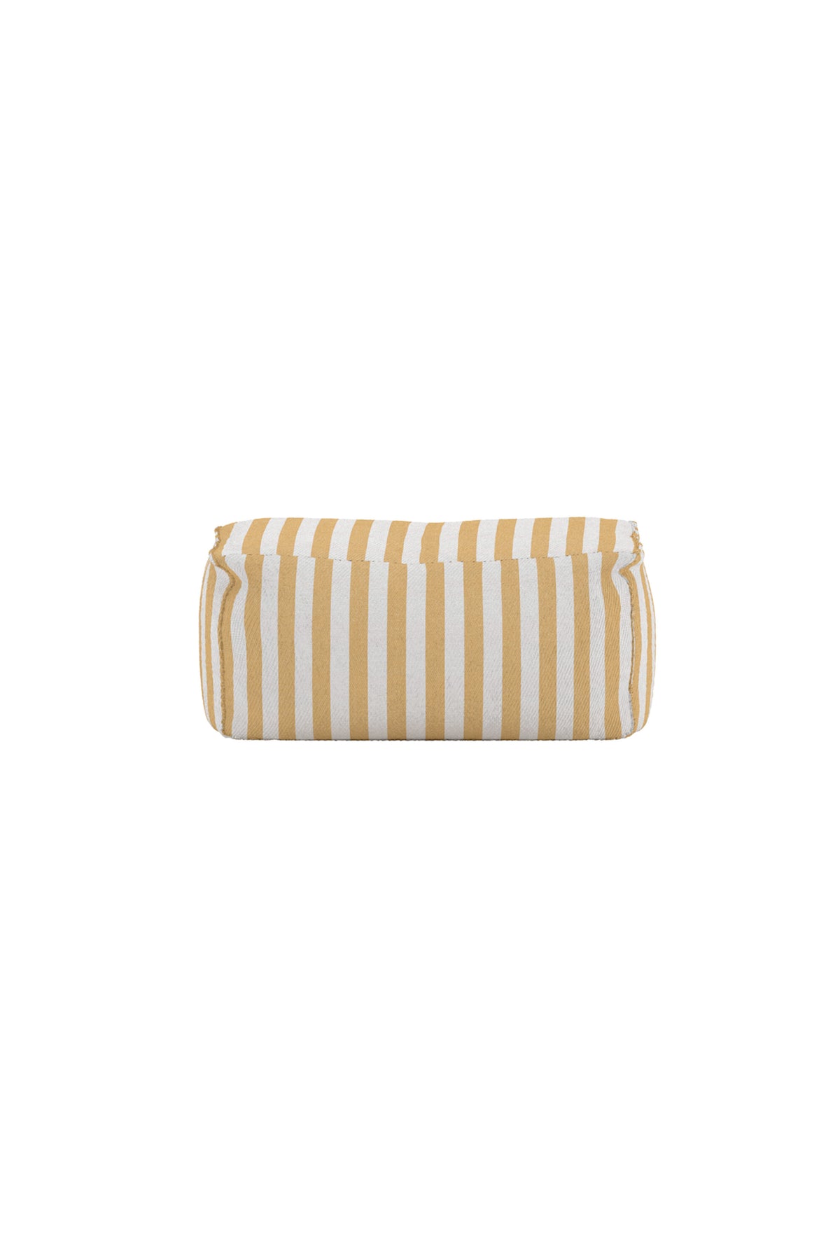 Redang fotpall 75x40x33 cm vit- och gulrandigt tyg