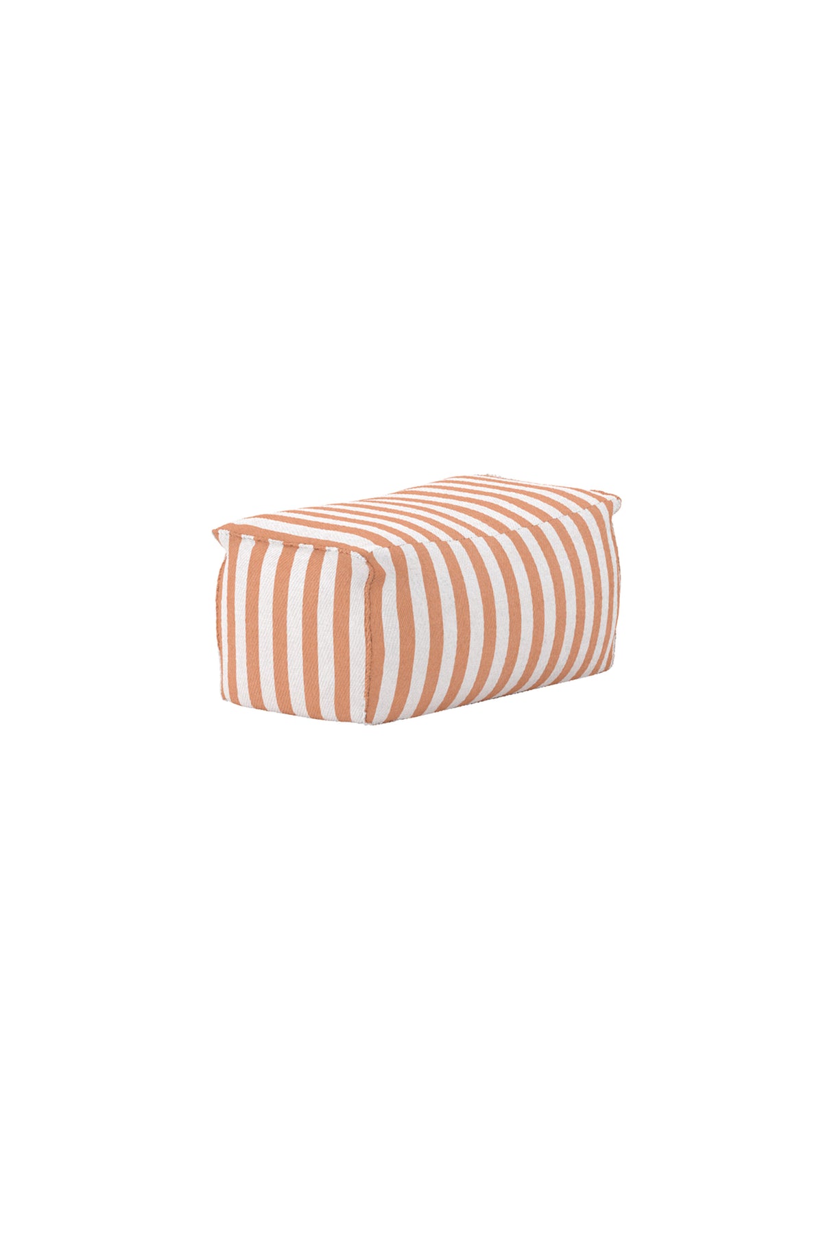 Redang fotpall 75x40x33 cm vit- och persikorandigt tyg