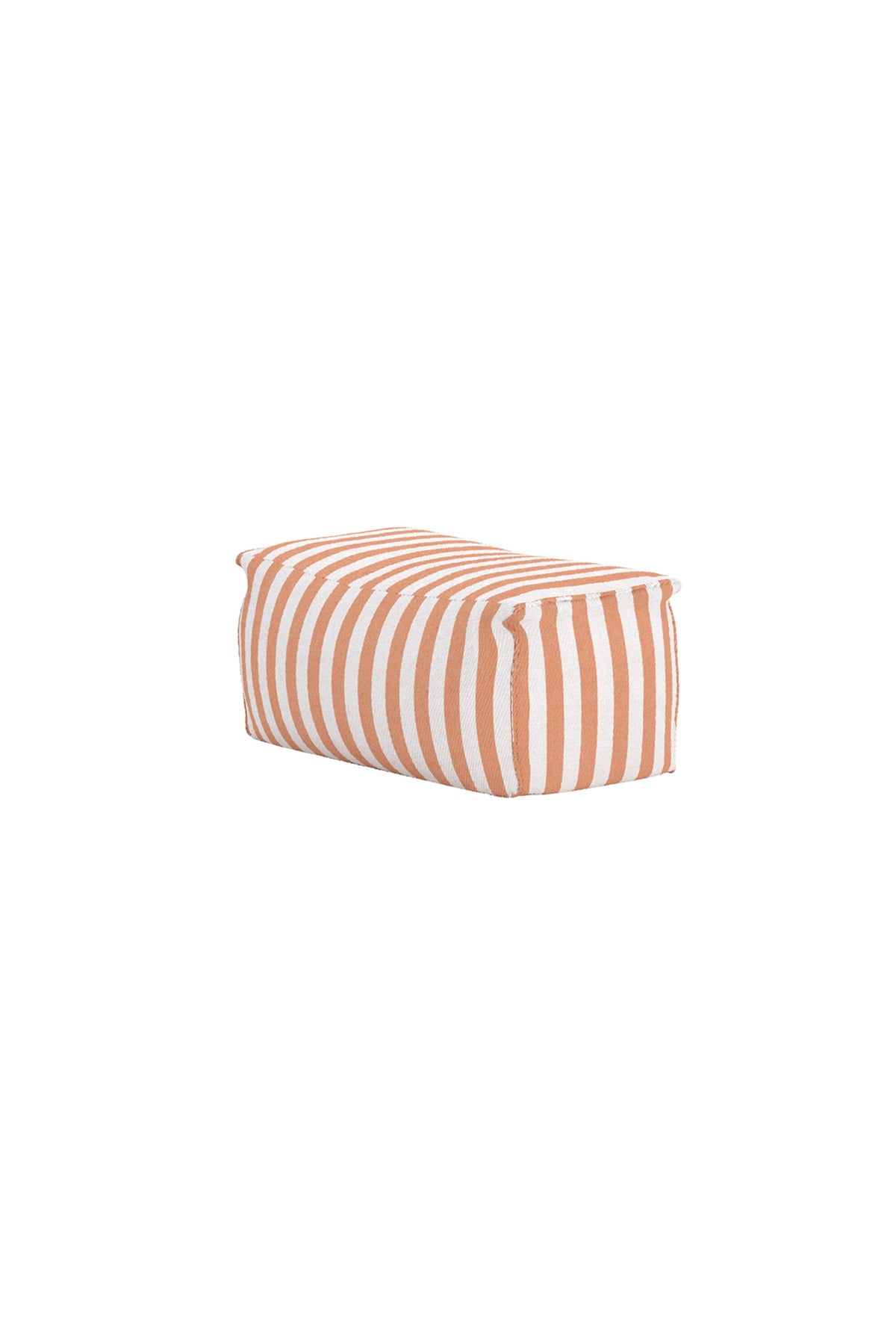 Redang fotpall 75x40x33 cm vit- och persikorandigt tyg