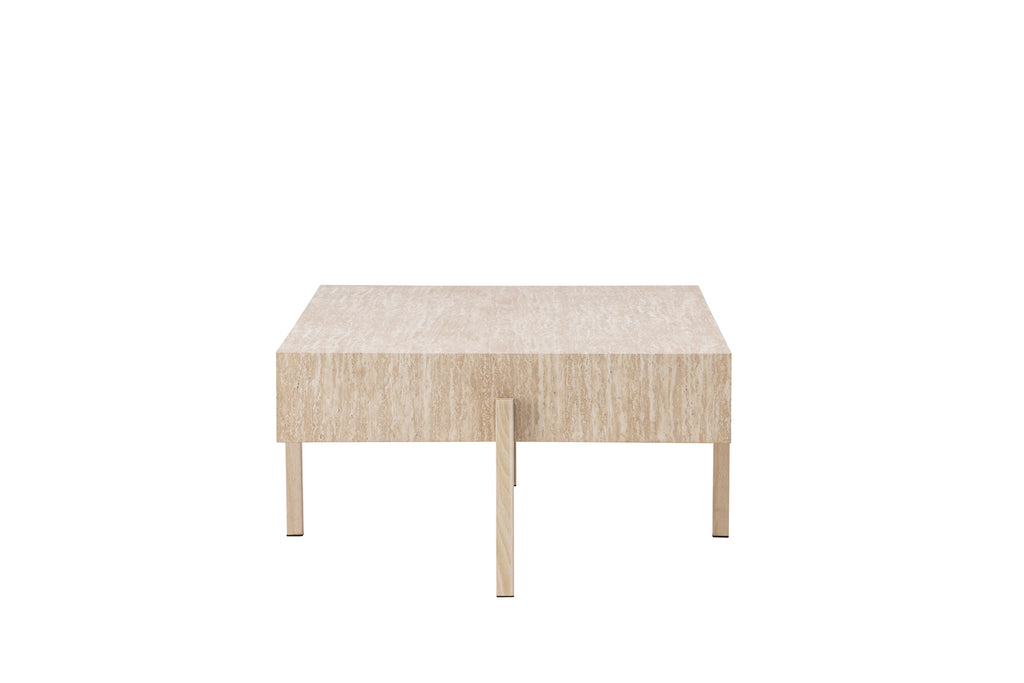 Vadholmen soffbord 76x130 cm med travertinimitation