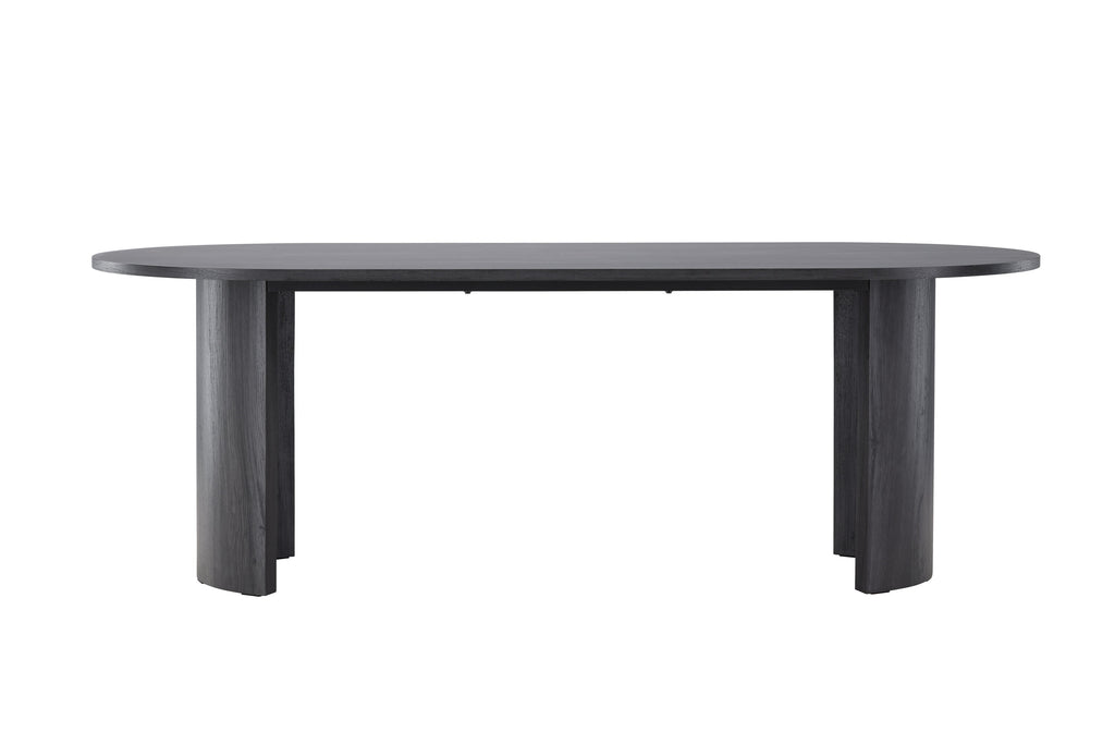 Grundsund matbord 100x220 cm svart MDF, FSC 100%