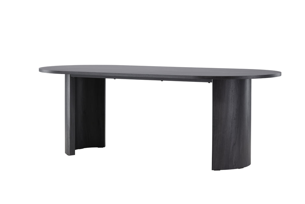 Grundsund matbord 100x220 cm svart MDF, FSC 100%