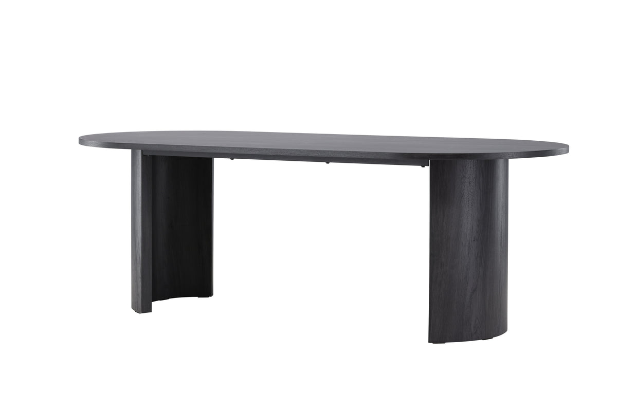 Grundsund matbord 100x220 cm svart MDF, FSC 100%