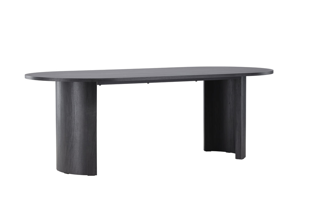 Grundsund matbord 100x220 cm svart MDF, FSC 100%