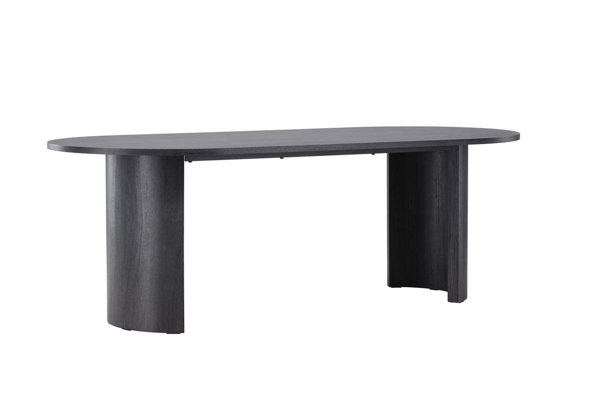 Grundsund matbord 100x220 cm svart MDF, FSC 100%