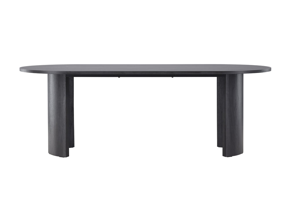 Grundsund matbord 100x220 cm svart MDF, FSC 100%