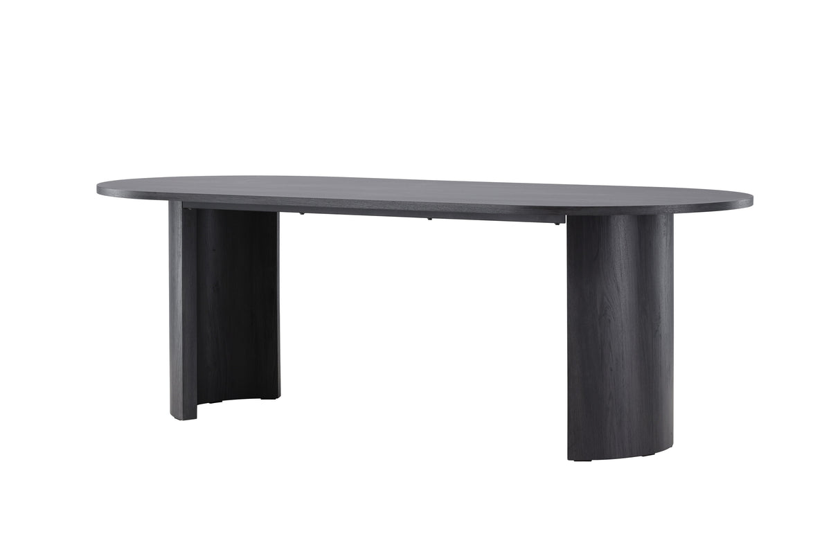 Grundsund matbord 100x220 cm svart MDF, FSC 100%