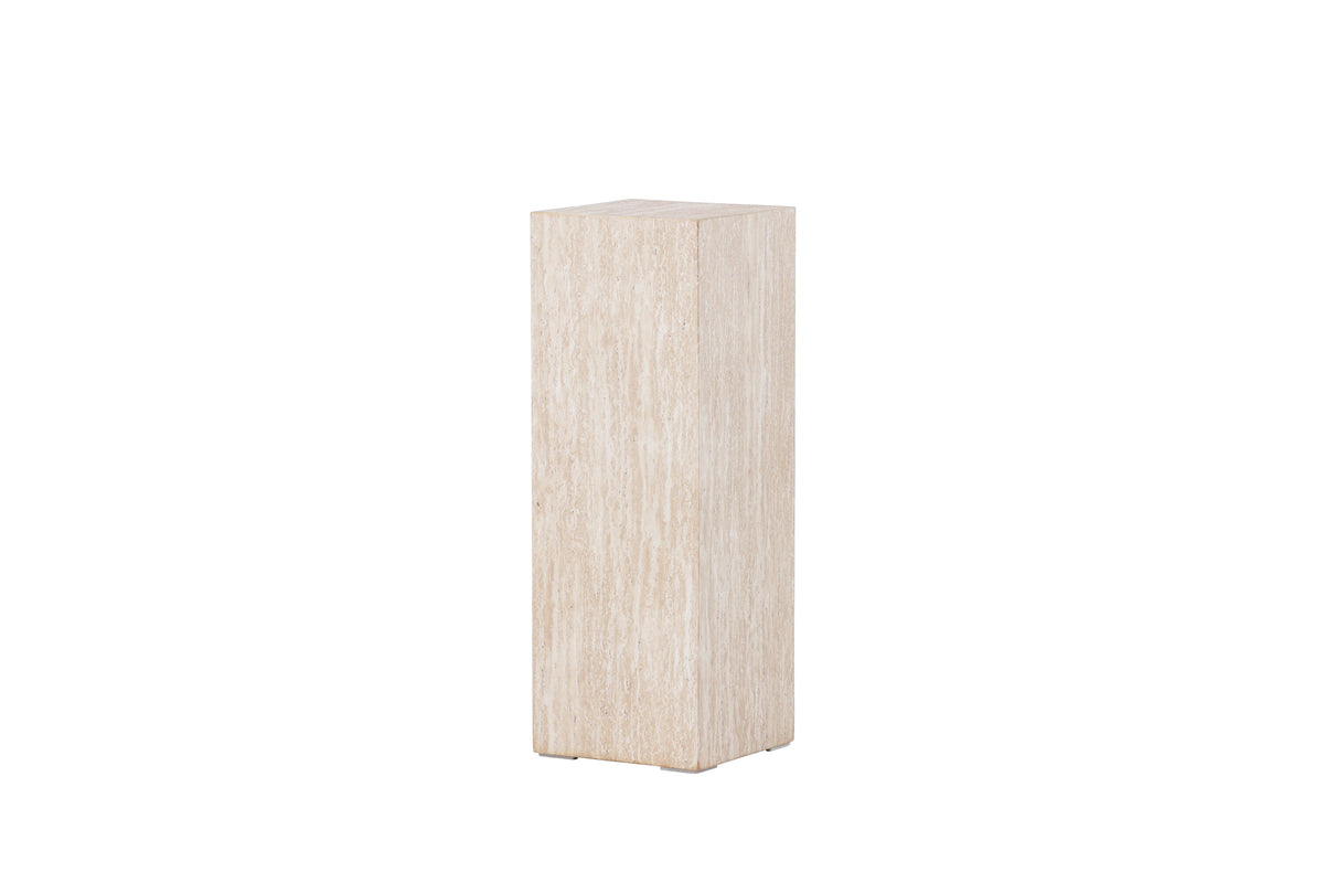 Ramsvik sidobord 23x65 cm beige med travertinimitation, FSC 100 %